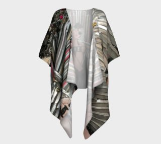 Shimmering Clockwork Angel Wings Draped Kimono preview