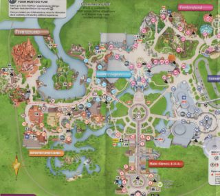Aperçu de 756 Magic Kingdom Map Fabric