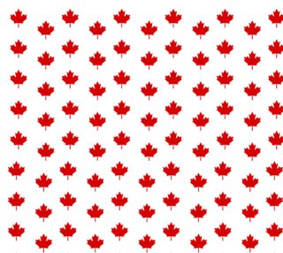 Red Maple Leaf Pattern from Flag of Canada Fabric aperçu