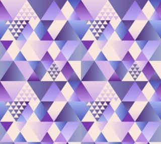 Purple, Lavender, Blue Triangles Geometric Abstract  preview