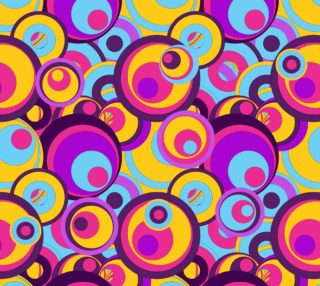 Retro Circles Groovy Colors  preview