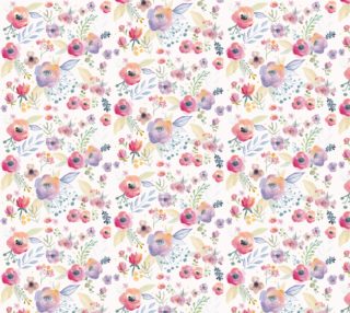 Spring Watercolour Florals 12" pattern  preview