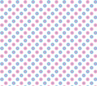 Pink and Blue Flowers Trans Pride Fabric preview