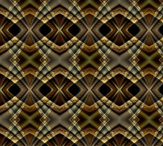 Chocolate Pyramids Abstract Print Fabric preview