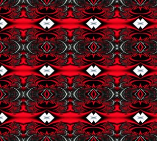Gothic Waves Abstract Fractal print fabric preview