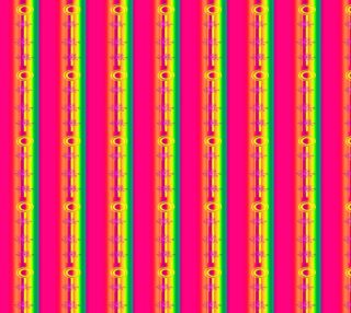 Rave Rainbow Stripe Fun Print Fabric preview