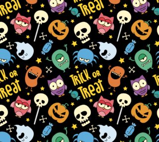 Halloween Cute Trick Or Treat Pumpkin Owl Skull preview