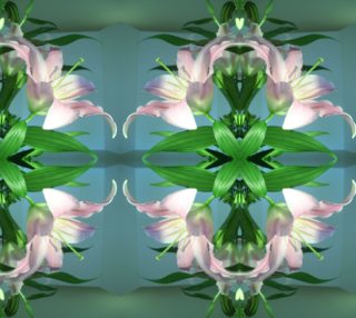 Pink Lily Green Backdrop 6770 basic mirror 12.54 x 16.67 aperçu