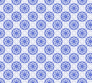 baroque floral seamless blue pattern preview