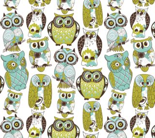 Aperçu de Cute Retro Owls Owls