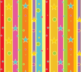 Aperçu de Colorful Stripes with Bright Stars and Circles