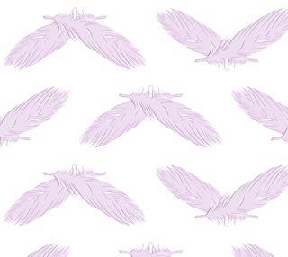 Boho feathers pink  pattern preview