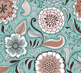 Hand Drawn Retro Doodle Floral  preview