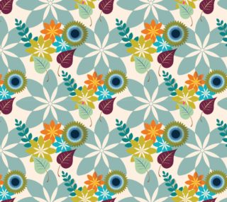 Tropical Floral, Retro Abstract Floral preview