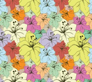 Sweet Multicolor Floral, Pastel Colors preview