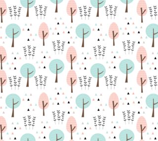 Pastel Pink and Blue Trees preview