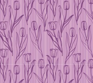 Tulips on Lavender Stripes aperçu
