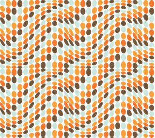 Retro Wavy Polka Dots - Op Art preview