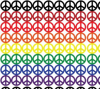 Rainbow Peace Signs preview