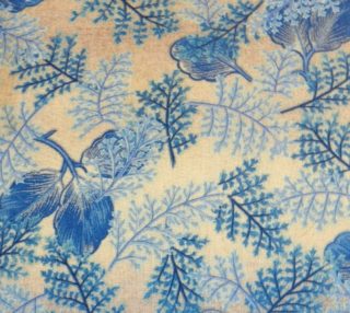 1950s Blue Ferns Fabric preview