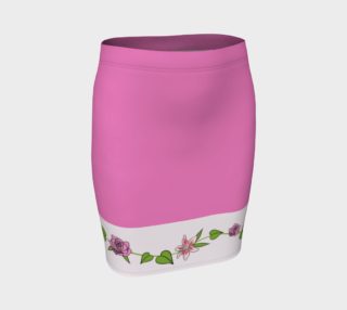 Bouquet of Flowers Fitted Skirt preview