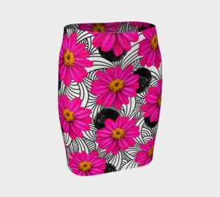Aperçu de Hot Florals - Fitted Skirt