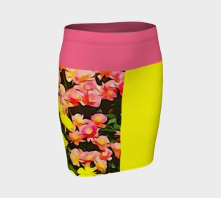 Fall Flower Color Block Fitted Skirt preview