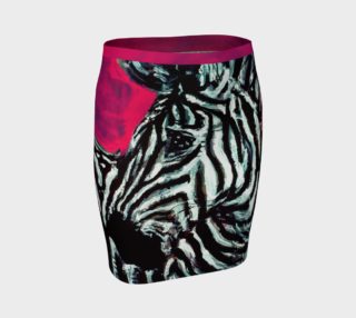 Abrica-Zebra / Zebra Head Striped Fitted Skirt preview