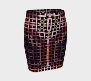 Metallic Mesh Weave IV Fitted Skirt preview