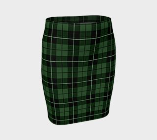 Tartan Plaid Green Fitted Skirt by VCD © preview