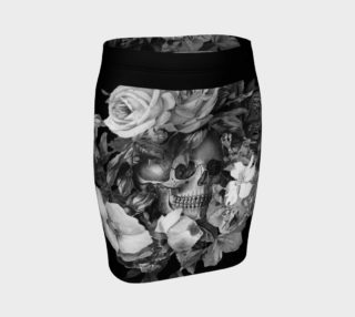 Skull Floral Fitted Skirt preview