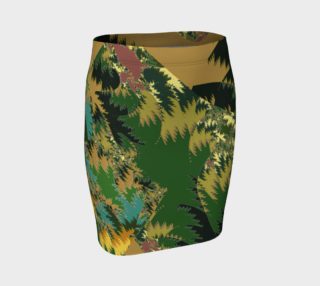 Camouflage Tropical Jungle Fitted Skirt preview