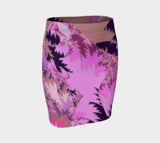 Pink Tropical Jungle Fitted Skirt preview