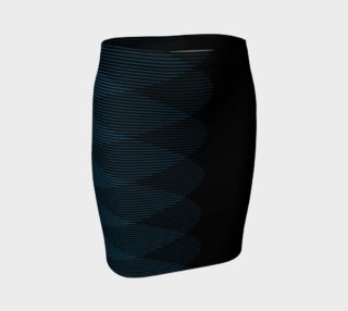 Blue to Black Ombre Signal Fitted Skirt 0.049635061154839295 preview