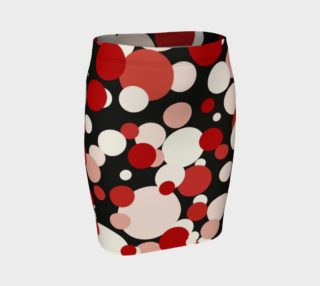 Red, Pink and White on Black Skirt preview