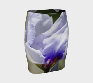 Purple & White Iris Fitted Skirt preview