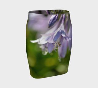 Purple Hosta Fitted Skirt preview