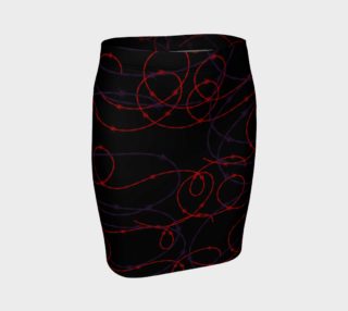 Gothic Barbed Wire Print skirt by Tabz Jones preview