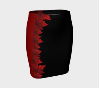 Fitted Canada Maple Leaf Skirts Canada Souvenir Skirts preview