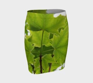Aperçu de Sugar Maple Leaves Fitted Skirt