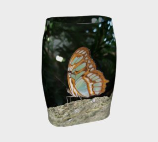 Aperçu de Malachite Butterfly Fitted Skirt