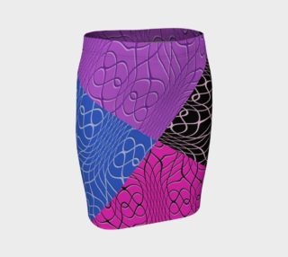 Tattoo Swirl Fitted Skirt preview
