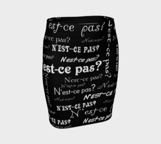 White N'est-ce Pas Fitted Skirt preview