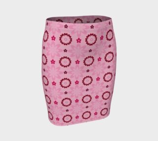 Aperçu de Pink Flower Delight Fitted Skirt