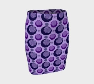 Purple Diamonds Fitted Skirt preview