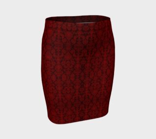 Red Damask Goth Skirt  preview