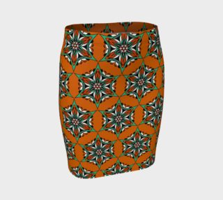 Mandala Starflower Bloom Fitted Skirt preview