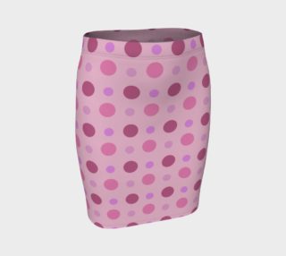 Cotton Candy Dots Fitted Skirt preview