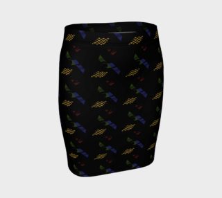 Dark Retro Funk Fitted Skirt preview