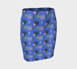 Colourful Ocean Fitted Skirt preview